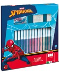 Комплект флумастери Multiprint Spider-Man - 18 броя, с 2 печата