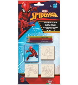 Комплект печати Multiprint Spider-Man - С 3 броя моливи