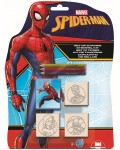 Комплект моливи Multiprint Spider-Man - 3 броя, с 3 печата