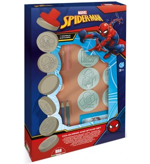 Комплект печати Multiprint Spider-Man - 8 броя, с дръжка