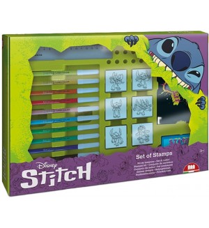 Комплект флумастери Multiprint Stitch - 12 броя, с 7 печата