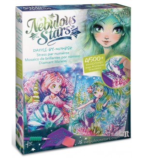 Творчески комплект Nebulous Stars - Kартини с блестящи камъни, Мариния и Коралия