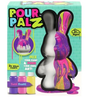 Творчески комплект Pour PalZ - Tutti Frutti, зайче за оцветяване