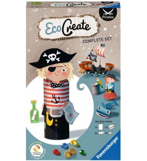 Творчески комплект Ravensburger - EcoCreate Mini Pirates