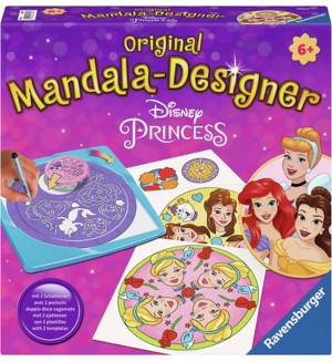 Творчески комплект Ravensburger - Мандала дизайнер, Дисни принцеси