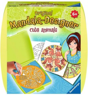 Творчески комплект Ravensburger - Мандала дизайнер, мини, Сладки животинки