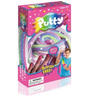 Творчески комплект Raya Toys - Направи си слайм Putty, розов Творчески комплект Raya Toys - Направи си слайм Putty, розов