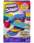 Творчески комплект с кинетичен пясък Spin Master - Rainbow