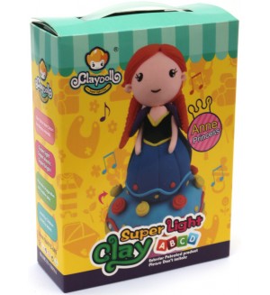 Творчески комплект с моделин Claydoll - Mузикална въртележка с принцеса Ан