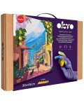 Творчески комплект с моделин Okto - Създай 3D картина, Лимонов уикенд