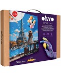 Творчески комплект с моделин Okto - Създай 3D картина, Поздрави от Париж