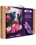 Творчески комплект с моделин Okto - Създай 3D картина, Влюбени колибрита