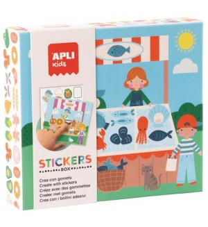Творчески комплект със стикери Apli Kids - На пазара