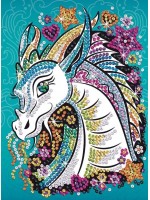 Творчески комплект Sequin Art - Изкуство с пайети, Дракон Творчески комплект Sequin Art - Изкуство с пайети, Дракон
