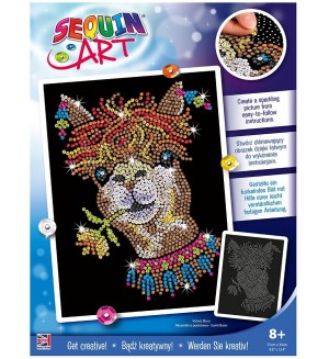 Творчески комплект Sequin Art - Изкуство с пайети, Лама Творчески комплект Sequin Art - Изкуство с пайети, Лама