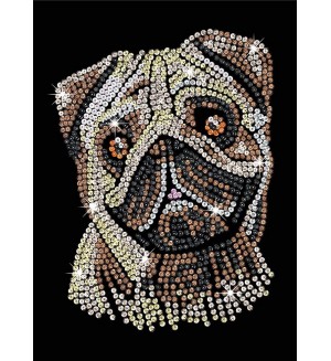 Творчески комплект Sequin Art - Изкуство с пайети, Мопс Творчески комплект Sequin Art - Изкуство с пайети, Мопс
