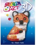Творчески комплект Sequin Art - Направи си сам 3D лисица от пайети