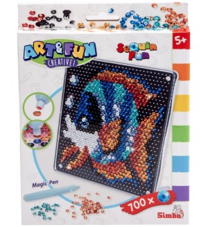 Творчески комплект Simba Toys Art & Fun - Рибка от пайети