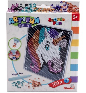 Творчески комплект Simba Toys - Еднорог с пайети Творчески комплект Simba Toys - Еднорог с пайети