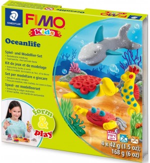 К-кт глина Staedtler Fimo Kids, 4x42g, Sea World