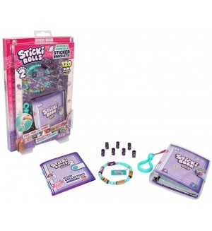 Творчески комплект Sticki Rolls - Гривна със 120 стикера и албум, серия 2