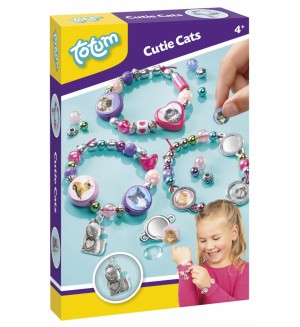 Творчески комплект Totum - Направи си сам гривни с котета Творчески комплект Totum - Направи си сам гривни с котета