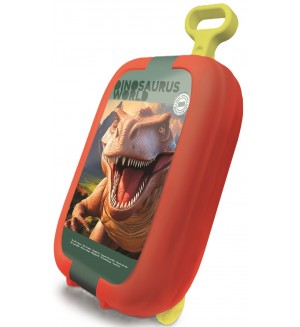 Комплект за оцветяване в куфарче на колелца Multiprint Dinosaurs World