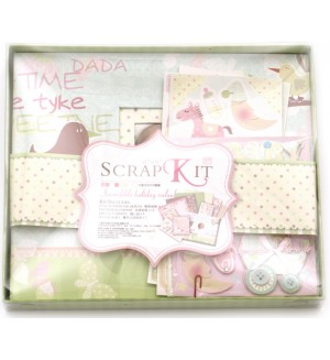 Творчески комплект за албум Ем Арт - Sweet Baby, 22.5 x 26 cm (12 листа)