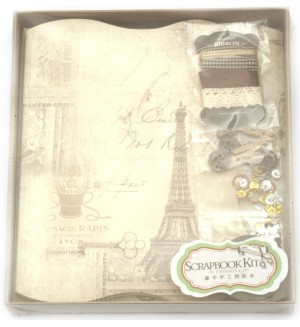Творчески комплект за албум Ем Арт - Винтидж в Париж, 16 x 21 cm (9 листа)