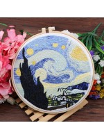 Творчески комплект за бродиране Ем Арт - Звездна нощ, 25 x 25 cm
