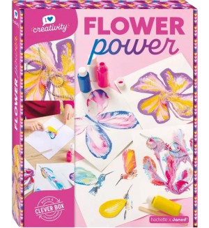 Творчески комплект за рисуване Janod - Силата на цветята Творчески комплект за рисуване Janod - Силата на цветята