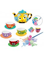 Творчески комплетк Ntoys - Сервиз за чай за оцветяване, насекоми, 16 части