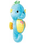 Плюшена играчка Fisher Price - Морско конче, синьо, светещо и музикално