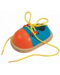 Дървена играчка Woody – Обувка с връзки за връзване