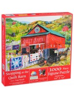 Пъзел SunsOut от 1000 части - Спиране при хамбара с завивките, Том Ууд