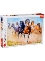 Пъзел Trefl от 2000 части - Стадо коне Пъзел Trefl от 2000 части - Стадо коне