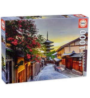 Пъзел Educa от 1000 части - Пагода Ясака, Япония