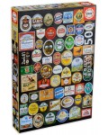 Пъзел Educa от 1500 части - Етикети от бирени бутилки