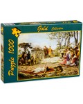 Пъзел Gold Puzzle от 1000 части - Укротителят на лъва