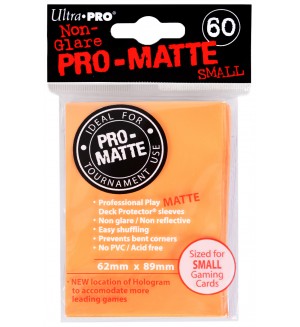 Ultra Pro Card Protector Pack - Small Size (Yu-Gi-Oh!) Pro-matte - Оранжеви 60 бр.