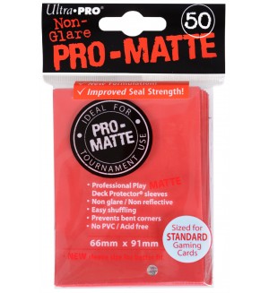 Ultra Pro Card Protector Pack - Standard Size - червени