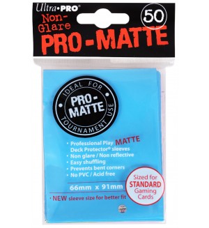 Ultra Pro Card Protector Pack - Standard Size - светлосини, матови