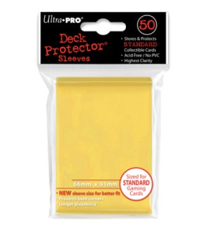 Ultra Pro Card Protector Pack - Standard Size - жълти