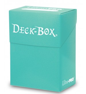 Ultra Pro Solid Deck Box - Aqua