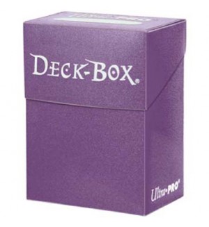 Ultra Pro Solid Deck Box - Standard & Small Size - Purple