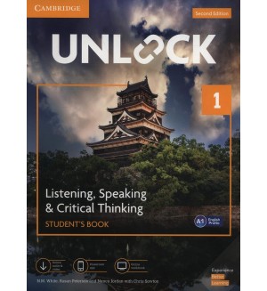 Unlock 2nd Edition - Level 1: Listening, Speaking and Critical Thinking Student's Book + Mob App and Online Workbook / Английски език - ниво 1: Учебник с онлайн материали