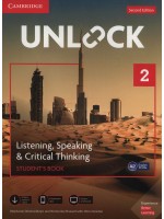 Unlock 2nd Edition - Level 2: Listening, Speaking and Critical Thinking Student's Book + Mob App and Online Workbook / Английски език - ниво 2: Учебник с онлайн материали