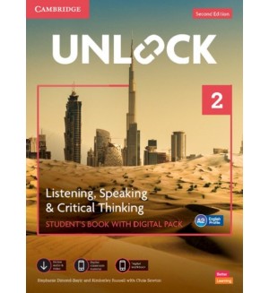 Unlock 2nd Edition - Level 2: Listening, Speaking and Critical Thinking Student's Book with Digital Pack / Английски език - ниво 2: Учебник с онлайн материали