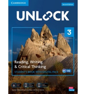 Unlock 2nd Edition - Level 3: Reading, Writing and Critical Thinking Student's Book with Digital Pack / Английски език - ниво 3: Учебник с онлайн материали