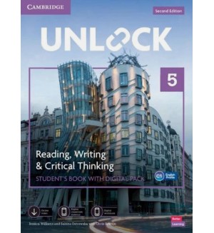 Unlock 2nd Edition - Level 5: Reading, Writing and Critical Thinking Student's Book with Digital Pack /  Английски език - ниво 5: Учебник с онлайн материали